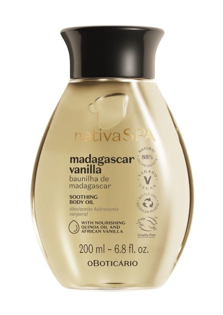 Óleo Hidratante Corporal Madagascar Vanilla, 200ml