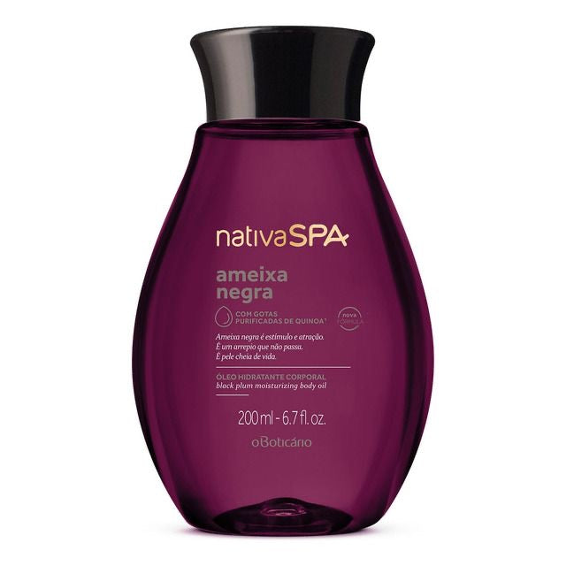 Óleo Hidratante Corporal Nativa  Spa Ameixa Negra, 200ml